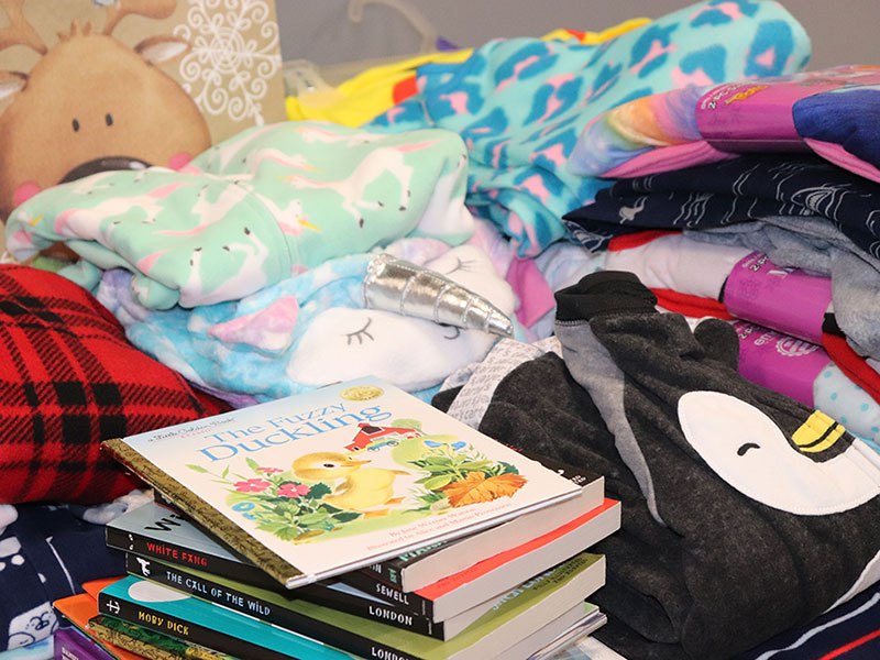 ADD family collects donations